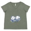 Curvy Collection Women's Fine Jersey V-Neck Tee Thumbnail