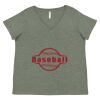 Curvy Collection Women's Fine Jersey V-Neck Tee Thumbnail