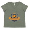 Curvy Collection Women's Fine Jersey V-Neck Tee Thumbnail