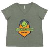 Curvy Collection Women's Fine Jersey V-Neck Tee Thumbnail