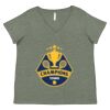 Curvy Collection Women's Fine Jersey V-Neck Tee Thumbnail
