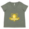 Curvy Collection Women's Fine Jersey V-Neck Tee Thumbnail