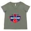 Curvy Collection Women's Fine Jersey V-Neck Tee Thumbnail