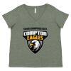 Curvy Collection Women's Fine Jersey V-Neck Tee Thumbnail