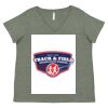 Curvy Collection Women's Fine Jersey V-Neck Tee Thumbnail
