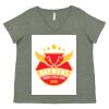 Curvy Collection Women's Fine Jersey V-Neck Tee Thumbnail