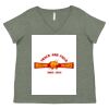 Curvy Collection Women's Fine Jersey V-Neck Tee Thumbnail