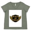 Curvy Collection Women's Fine Jersey V-Neck Tee Thumbnail