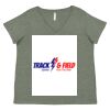 Curvy Collection Women's Fine Jersey V-Neck Tee Thumbnail