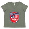 Curvy Collection Women's Fine Jersey V-Neck Tee Thumbnail