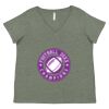 Curvy Collection Women's Fine Jersey V-Neck Tee Thumbnail