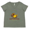 Curvy Collection Women's Fine Jersey V-Neck Tee Thumbnail