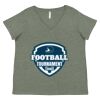 Curvy Collection Women's Fine Jersey V-Neck Tee Thumbnail