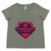 Curvy Collection Women's Fine Jersey V-Neck Tee Thumbnail