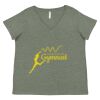 Curvy Collection Women's Fine Jersey V-Neck Tee Thumbnail