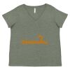 Curvy Collection Women's Fine Jersey V-Neck Tee Thumbnail