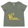 Curvy Collection Women's Fine Jersey V-Neck Tee Thumbnail