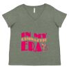 Curvy Collection Women's Fine Jersey V-Neck Tee Thumbnail