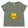 Curvy Collection Women's Fine Jersey V-Neck Tee Thumbnail