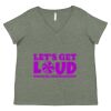 Curvy Collection Women's Fine Jersey V-Neck Tee Thumbnail