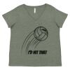 Curvy Collection Women's Fine Jersey V-Neck Tee Thumbnail