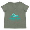 Curvy Collection Women's Fine Jersey V-Neck Tee Thumbnail