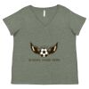 Curvy Collection Women's Fine Jersey V-Neck Tee Thumbnail