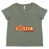 Curvy Collection Women's Fine Jersey V-Neck Tee Thumbnail
