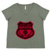 Curvy Collection Women's Fine Jersey V-Neck Tee Thumbnail