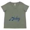 Curvy Collection Women's Fine Jersey V-Neck Tee Thumbnail
