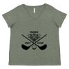 Curvy Collection Women's Fine Jersey V-Neck Tee Thumbnail