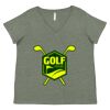 Curvy Collection Women's Fine Jersey V-Neck Tee Thumbnail