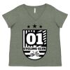 Curvy Collection Women's Fine Jersey V-Neck Tee Thumbnail