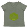 Curvy Collection Women's Fine Jersey V-Neck Tee Thumbnail