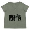 Curvy Collection Women's Fine Jersey V-Neck Tee Thumbnail