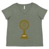 Curvy Collection Women's Fine Jersey V-Neck Tee Thumbnail