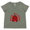 Curvy Collection Women's Fine Jersey V-Neck Tee Thumbnail