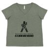 Curvy Collection Women's Fine Jersey V-Neck Tee Thumbnail