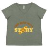 Curvy Collection Women's Fine Jersey V-Neck Tee Thumbnail