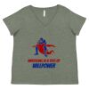 Curvy Collection Women's Fine Jersey V-Neck Tee Thumbnail