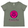 Curvy Collection Women's Fine Jersey V-Neck Tee Thumbnail
