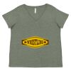 Curvy Collection Women's Fine Jersey V-Neck Tee Thumbnail