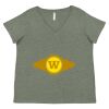 Curvy Collection Women's Fine Jersey V-Neck Tee Thumbnail