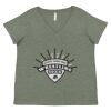 Curvy Collection Women's Fine Jersey V-Neck Tee Thumbnail