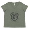 Curvy Collection Women's Fine Jersey V-Neck Tee Thumbnail