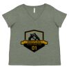 Curvy Collection Women's Fine Jersey V-Neck Tee Thumbnail