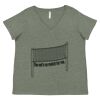 Curvy Collection Women's Fine Jersey V-Neck Tee Thumbnail
