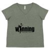 Curvy Collection Women's Fine Jersey V-Neck Tee Thumbnail
