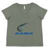 Curvy Collection Women's Fine Jersey V-Neck Tee Thumbnail