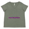Curvy Collection Women's Fine Jersey V-Neck Tee Thumbnail
